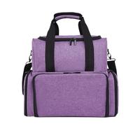 Organizador de esmalte de uñas con fundas extraíbles para almacenamiento de barniz, soporte portátil para un fácil acceso y organización, Purple, 1 count (Pack of 1)