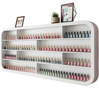 Organizador de esmalte de uñas montado en la pared, estante multifuncional de almacenamiento de aceites esenciales y perfumes para el hogar y el salón, diseño compacto para optimizar el espacio con