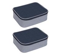 Organizador de esmalte de uñas transparente, caja de almacenamiento portátil para cosméticos con divisor ajustable, capacidad para 60 botellas, bolsa organizadora de esmalte de uñas transparente, Gray