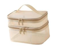 Organizador De Esmaltes De Uñas Neceser de Viaje portátil Grande for Juegos de manicura artículos de tocador Barniz de uñas(Gold)