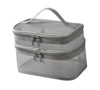 Organizador De Esmaltes De Uñas Neceser de Viaje portátil Grande for Juegos de manicura artículos de tocador Barniz de uñas(Gray)