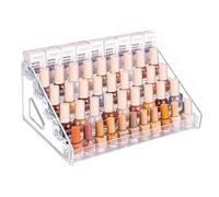 Organizador de Esmaltes Uñas, Expositor Pintauñas 5 Niveles Transparente Acrilico Estante Esmaltes, Organizador Cosmético para Encimera Tocador Baño Hogar Dormitorio