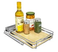 Organizador de especias extra ble LYNK PROFESSIONAL Lite para gabinetes de cocina - 21 cm de ancho - Caj n deslizable - Estantes deslizantes de