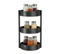 Organizador de especias, soporte giratorio para encimera, soporte giratorio para condimentos, para cocina, refrigerador, cuarto de baño, armario de farmacia
