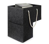 Organizador de esquina en forma de L, caja de pasos para alfombra no antideslizante, caja decorativa para escaleras | Compartimento funcional para ahorrar espacio, cesta organizada, idea de