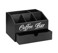 Organizador de estación de café | Organizador de barra de café | Almacenamiento de cápsulas de café | Organizador de condimentos de café | Almacenamiento de encimera Revoluciona tu cocina para