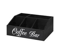 Organizador de estación de café | Organizador de barra de café | Almacenamiento de cápsulas de café | Organizador de condimentos de café | Almacenamiento de encimera Revoluciona tu cocina para