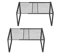 Organizador de estante ajustable para armario, práctico estante de almacenamiento de metal para armarios del hogar, solución de ahorro de espacio, estante de hierro ajustable