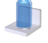 Organizador de estantería de pared, estante con borde para fotos | Almacenamiento de pared cosmético adhesivo fuerte | Estantes de almacenamiento para cuarto de baño, estantes de baño de cocina, sin