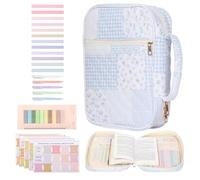 Organizador De Estuches Bíblicos: Protector De Libros De Tela, De Almacenamiento De Escrituras, Soporte De Lectura Para Iglesia, De Regalo De Fe | Organizador De Transporte De La Biblia De
