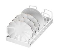 Organizador de estufas extraíbles, soporte de almacenamiento adhesivo | Organizador de tapa de cacerola ajustable con polea, para utensilios de cocina, utensilios de cocina, despensa RV