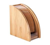 Organizador de filtros de café - Soporte de madera para filtros de café - Pequeño estante de almacenamiento de papel de café para filtros de café servilletas