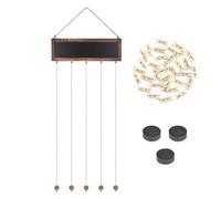 Organizador de Fotos Colgante - Marco de Collage de Pared, presentación Decorativa, Soporte de Madera con 30 Pinzas, Vitrina de Arte Multifuncional, Ideal para el hogar