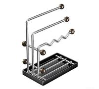 Organizador de fregadero de acero inoxidable con escurridor para esponjas y paños - Organizador de cocina inoxidable 21 x 13 x 25 cm