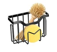 Organizador de fregadero de cocina, acero inoxidable, sin perforaciones, soporte de esponja con , cesta de almacenamiento para fregadero, estropajo, estropajo, hogar, apartamento, alquiler