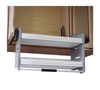 Organizador De Gabinete Extraíble De 2 Niveles, Estantes Abatibles, Sistema De Estante Para Cubiertos Y Especias, Tablero Ahorrador De Espacio Interior Para Electrodomés,One Color,Cabinet 600mm