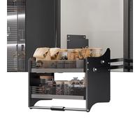 Organizador De Gabinete Extraíble De 2 Niveles, Estantes Abatibles, Sistema De Estante Para Cubiertos Y Especias Que Ahorra Espacio En El Interior, Organizador Ideal Par,One Color,Cabinet 800mm