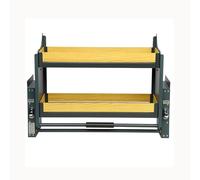 Organizador De Gabinete Extraíble De 2 Niveles, Estantes Abatibles, Sistema De Estante Para Cubiertos Y Especias, Tablero Ahorrador De Espacio Interior Para Electrodomés,One Color,Cabinet 850mm