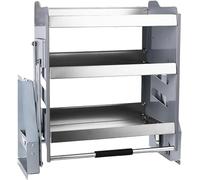 Organizador de gabinete extraíble, estante de almacenamiento desplegable resistente para cocina, estante deslizante para ahorrar espacio para especias y platos