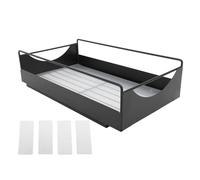 Organizador de gabinete extraíble, estantes de despensa deslizantes silenciosos y suaves de alta resistencia para cocina, baño, armario de acero al carbono (M(66x45x17cm/26x17,72x6,69 pulgadas))