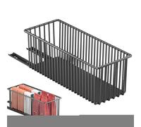 Organizador de gabinete extraíble, organizador deslizante para cajones de gabinete, cesta de almacenamiento de metal, organización de despensa para almacenamiento de cocina, hogar, restaurante, hotel