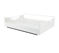 Organizador de Gabinete Extraíble, sin Tornillos, sin Taladro, Cesta Deslizante Suave de Acero Al Carbono con Instalación Adhesiva para Gabinete Profundo (Tamaño Grande 3,8x7,8 cm)