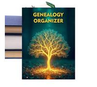 Organizador de genealogía, libro de árbol genealógico, cuaderno de memorias genealogía, libro de trabajo en sobre ascendencia, para madre, padre, padres, sala de estar, dormitorio