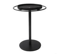 Organizador de Giratorio 360° para soporte Metal para Joyas y Relojes Bandeja Extraíble para decoración Hogar Oficina Negro 20x17cm(Is black)