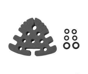 Organizador de herramientas de EVA para atar moscas, bandeja de almacenamiento de espuma suave para tijeras, carretes de pegamento, estuche de accesorios de pesca portátil para pescadores con mosca