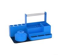 Organizador de herramientas de metal plástico giratorio de 255 mm de | Rotación de 360 grados, herramienta rápida de acceso, mejora el flujo de trabajo, tamaño compacto de 255 mm
