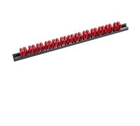 Organizador de herramientas de montaje en pared para destornilladores y llaves, soporte de almacenamiento de plástico ABS, 35 cm, compatible con taller en casa y gas (rojo)