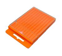 Organizador de herramientas flexible con cuerpo flexible que se adapta a diferentes espacios. Tapa segura a prueba de polvo para proteger contra daños. Caja de brocas