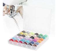 Organizador de Hilo de Bordar, Organizador de Hilo de Bordar, Organizador de Hilo de Punto de Cruz, 36 Rejillas, Transparente, de Gran Capacidad, con Bobina Colorida para la