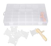 Organizador de hilo de bordar, tabla de bobinado de punto de cruz, kit de bobinadora de hilo de plástico, placa, accesorios de costura DIY para manualidades, almacenamiento de