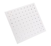 Organizador de Hilos para Coser, Soporte de Pared para 25 Carretes, Madera Blanca 30x30cm - Alta Capacidad, Diseño de Fácil Acceso, Ahorra Espacio en Talleres y Hogar