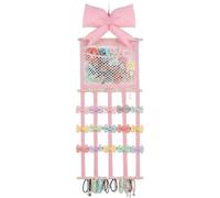 Organizador de Horquillas Porta Horquillas - Expositor Grande Rosa con Ganchos - Organizador de Accesorios Cabello y Decoración Habitación - Para Mujeres Y Niñas, Puerta, Armario, Dormit