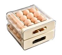 Organizador de huevos de 32 niveles para refrigerador, apilable, para refrigerador, bandeja de huevos, contenedor de almacenamiento de huevos, organizador de huevos
