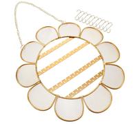 Organizador de joyas colgante en forma de girasol con expositor y soporte.