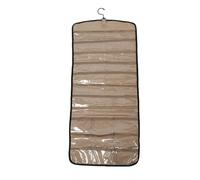 Organizador de joyas colgantes de Tyenaza, soporte de arete de doble cara con gancho de metal para colgadores para collares, anillos, pulseras (L)