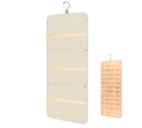 Organizador de joyas con colgador | de almacenamiento de joyas de doble cara, organizador de almacenamiento de joyas de diseño ligero para guardar aretes, collares, pulseras y otros objetos
