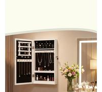 Organizador de joyas de pared con espejo, armario con cerradura para para dormitorio, , armarios para joyas