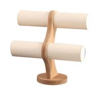 Organizador de joyas, elegante soporte de madera para pulseras con diseño en forma de T, regalo perfecto compatible con el Día de San Valentí