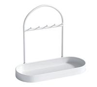 Organizador de joyas - Hierro 30 x 15 x 27 cm Organizador de almacenamiento con ganchos | Soporte para llaves de entrada para collares, pendientes, pulseras, niñas, mujeres, novia, matrimonio