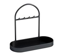 Organizador de joyas - Hierro 30 x 15 x 27 cm Organizador de almacenamiento con ganchos | Soporte para llaves de entrada para collares, pendientes, pulseras, niñas, mujeres, novia, matrimonio