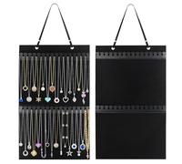 Organizador de joyas para colgar en la pared y almacenamiento, organizador de collares colgantes, organizador de collares para puerta de armario, soporte de joyería para collar, pulsera, aretes,