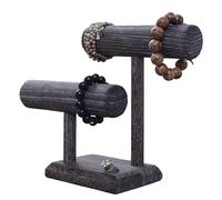 Organizador de joyas para pulseras, 2 niveles, soporte de almacenamiento para collares, pulseras, relojes