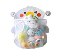 Organizador de juguetes de baño, bolsa de almacenamiento de juguetes de baño de bebé de malla colgante, soporte de juguete de baño con forma de Animal, bolsa de malla de secado rápido para juguetes