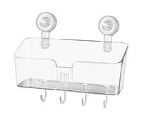 Organizador de juguetes de baño, cesta de champú, almacenamiento de juguetes de bañera, soporte de juguetes de baño con 4 ganchos extraíbles, almacenamiento de baños de baby shower, caja de