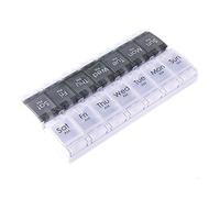 Organizador de la caja de pastillas 7 días, 14 días a la semana, REOOHOUSE Estuche para píldoras para suplementos de cápsulas de vitaminas, compartimiento grande Presione Abierto