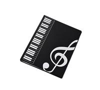 organizador de la colocación de notas de la hoja d Carpeta de Partituras A4 40 Páginas Multicolor(Black)